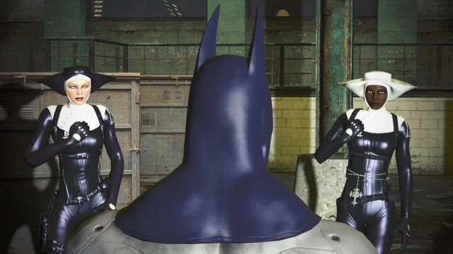 Saints Defeat Batman (Switchblade Queen - Commission)