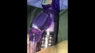 EXTRA Close up Pussy no Hands Rotating Beads Vibe