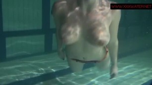 Anna Siskina Hot Teen with Big Tits in the Pool