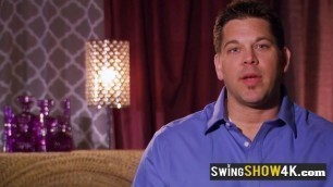 Swinger couple share their thoughts about their first day at the Swing House.