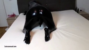 Masturbating in latex - - Wanna see the whole video - - Join us on our